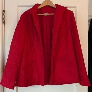 J. Jill Red Jacket